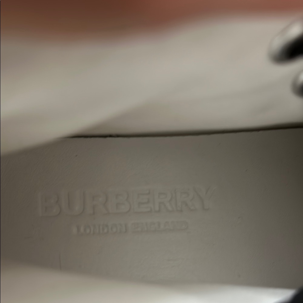 Burberry Leopard Print High-Top Sneakers - Picture 2 of 2